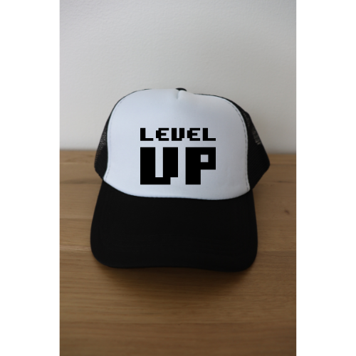 Level Up Trucker Hat – Retro Gamer Style